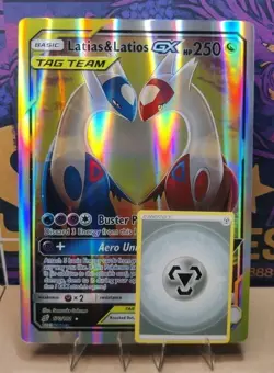 Jumbo Custom Made pokemon Card Latias & LatiosGX Not Original TCG 4 Display Only - Image 2