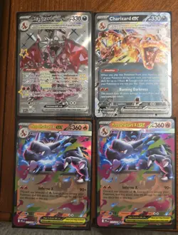 Charizard ex Lot of 4 Pokemon Collectible Cards - Image 1