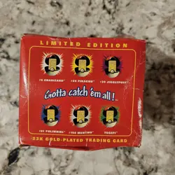 Sealed Vintage 1999 Pokemon Burger King Togepi 23k 🏆 Gold Plated Trading Card - Image 4