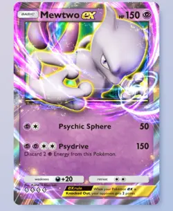 (Digital Card) Mewtwo EX, Pokemon TCG Pocket, English, Genetic Apex set - Image 1