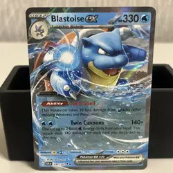 Blastoise EX 030/142 Double Rare Holo Stellar Crown Pokemon TCG Card - NM/MT💦 - Image 1