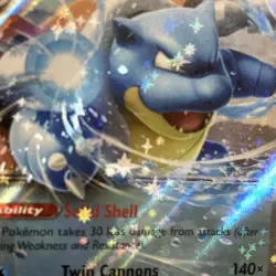Blastoise EX 030/142 Double Rare Holo Stellar Crown Pokemon TCG Card - NM/MT💦 - Image 2