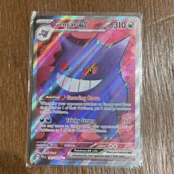 Pokemon Gengar ex Ultra Rare Full Art Holo 193/162 SV05 English 310HP Card - Image 1