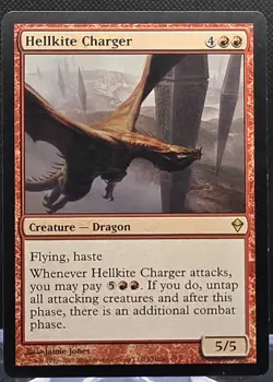 Hellkite Charger #131 Zendikar Regular Rare LP - Image 1
