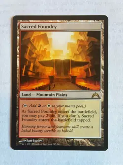 Magic MTG: Sacred Foundry - Gatecrash (GTC) #245 (Near Mint) Rare - Image 1