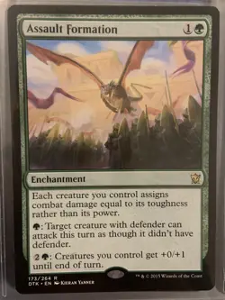 ✨MTG Dragons of Tarkir #173 DTK Assault Formation Magic Green Rare Unplayed NM - Image 1