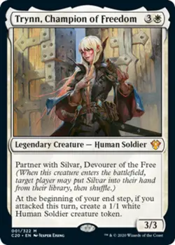 1 x Trynn, Champion of Freedom - Foil - Commander 2020 - NM-Mint - MTG - Image 1