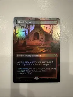 Blood Crypt (Borderless Foil) Lorwyn Eclipsed Shock Land 349 ECL MTG - Image 1