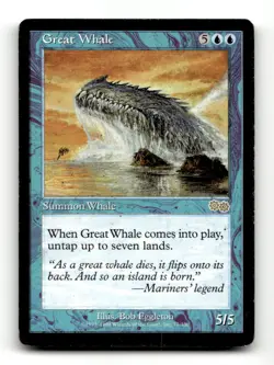 Great Whale Urza's Saga #77 Magic the Gathering - Image 1
