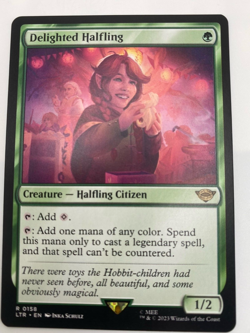 IA MTG Delighted Halfling LOTR Rare 0158 NEAR MINT - Image 1