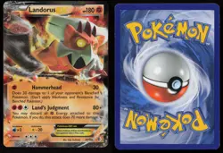 Landorus EX 89/149 Rare EX Boundaries Crossed Holo Pokemon - Image 3