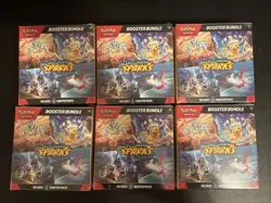 Pokemon TCG Surging Sparks Booster Bundle Lot Of 6 Brand New And Factory Sealed - Image 1
