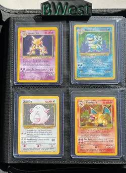 Pokemon Base Set 100% Complete 102/102 NM - DMG WOTC 1999 Rare Read Description - Image 1