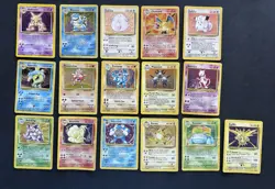 Pokemon Base Set 100% Complete 102/102 NM - DMG WOTC 1999 Rare Read Description - Image 2