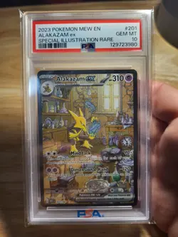 Pokemon 2023 Alakazam EX 151 Special Illustration Rare 201/165 Psa 10 - Image 1