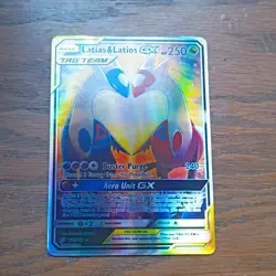 Pokemon Latias & Latios GX TAG TEAM Full Art Ultra Rare Holo 170/181 Sm-Team Up - Image 1
