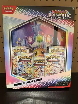 Pokemon TCG SV8.5 Prismatic Evolutions Binder Collection Box Factory Sealed - Image 1