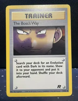 The Boss's Way 73/82 - Pokemon Team Rocket Set - NM/LP - Image 1