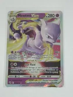 Pokemon TCG Mewtwo VSTAR Holo Ultra Rare 031/078 Pokemon Go NM MINT - Image 1