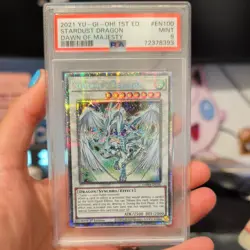 Yugioh Stardust Dragon DAMA 1st Edition Starlight Rare Card PSA 9 - Image 1