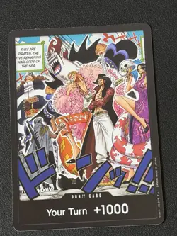 Don!! Card Your Turn +1000. One Piece English. OP-07. 500 Years In The Future. - Image 1