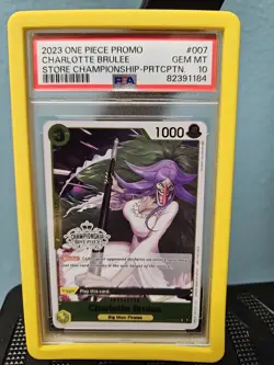 PSA 10 One Piece 2023 Store Championship Participation Promo Charlotte Brulee - Image 1
