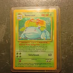 Venusaur Base Set Holo Rare Pokemon TCG Card 15/102 100HP Stage 2 WOTC 1999 - Image 1