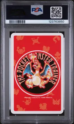 1996 POKEMON RED VERSION PLAYING CARDS 6 OF SPADES #092 GASTLY PSA 9 - Image 2