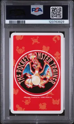 1996 POKEMON RED VERSION PLAYING CARDS ACE OF HEARTS #007 SQUIRTLE PSA 6 - Image 2