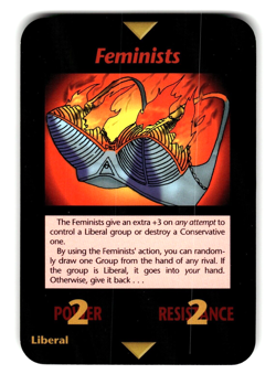 Feminists Card Base Set INWO Illuminati New World Order Game 116/409 - Image 1