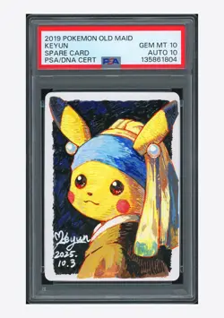 Pokemon PSA 10 AUTO 10 Spare Card Keyun 2019 Old Maid Japanese - Image 1