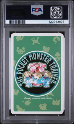1996 POKEMON GREEN VERSION PLAYING CARDS 4 OF DIAMONDS #003 VENUSAUR PSA 9 - Image 2
