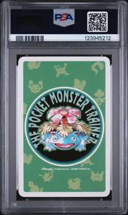 1996 POKEMON GREEN VERSION PLAYING CARDS 4 OF HEARTS #009 BLASTOISE PSA 9 - Image 2