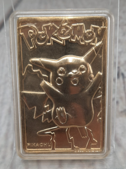 Pikachu 1999 Pokemon 23K Gold-Plated Burger King Nintendo Promo Trading Card - Image 1