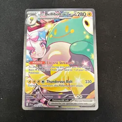 Iono's Bellibolt EX Sir 183/159 SV09 Holo Pokemon TCG Card Journey Together NM - Image 1