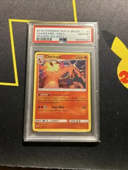 PSA 10 Charizard 3/70 -Holo Rare Graded Pokemon Card- Dragon Majesty GEM MINT - Image 1