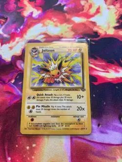 PokeJolteon 20/64 Jungle Set Non Holo Rare Pokemon Card TCG - Image 3