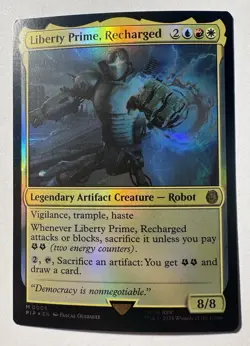 Liberty Prime, Recharged - 5 - LP - Foil - Universes Beyond: Fallout - MTG - Image 1
