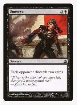 Unnerve | Terese Nielsen Art | Commander CMD | Pauper EDH Staple Discard | LP-NM - Image 1