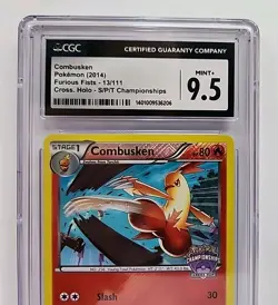 CGC 9.5 Combusken 13/111 Cross Holo Pokemon TCG Championships Promo Graded Mint+ - Image 3