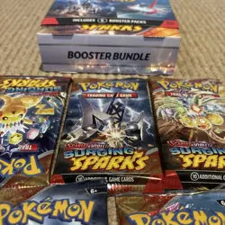 Pokemon TCG Scarlet And Violet Surging Sparks Sealed Booster Packs Lot Of 5 - Image 4