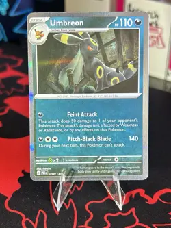Umbreon 059/131 Rare Holo Pokemon TCG SV Prismatic Evolutions PACK FRESH NM - Image 1