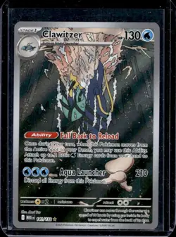 2025 Pokemon Mega Evolution Clawitzer Illustration Rare #141/132 - Image 1