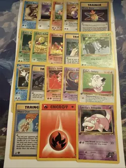 Pokemon TCG Gym Heroes Etc Pokemon Lot 1st Edition Cards Lot - Image 1