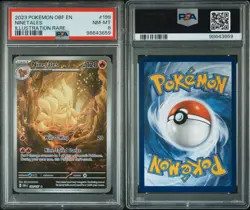 2023 POKEMON OBF EN-OBSIDIAN FLAMES ILLUSTRATION RARE #199 NINETALES PSA 8 - Image 2