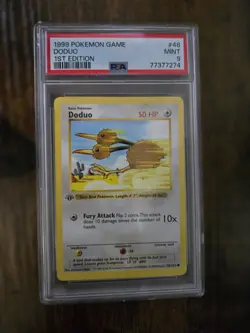 Pokemon 1ST EDITION SHADOWLESS Doduo #48/102 - 1999 Base Set - PSA 9 MINT (MT)!! - Image 1