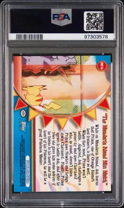 2000 TOPPS POKEMON TV ANIMATION SERIES THE MANDARIN ISLAND MISS MATCH PSA 9 - Image 2