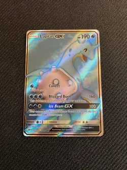 Lapras GX Full Art Ultra Rare Holo Foil Pokemon Sun/Moon Base Set SM 139/149 NM - Image 1