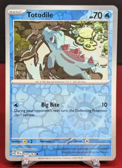 Pokemon Totodile #039/162 English Temporal Forces Reverse Holo - Image 1