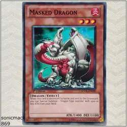 Masked Dragon - SDDL-EN020 - Common 1st Edition Yugioh - Image 1